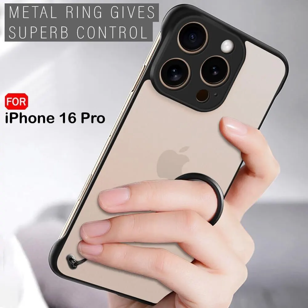 Micvir Back Cover for Apple iPhone 16 Pro (Black, Pack of: 1) — image 3 of 5