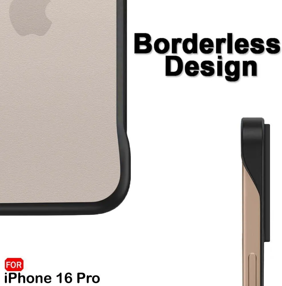 Micvir Back Cover for Apple iPhone 16 Pro (Black, Pack of: 1) — image 4 of 5