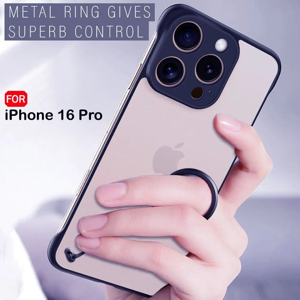 Micvir Back Cover for Apple iPhone 16 Pro (Blue, Pack of: 1) — image 3 of 5