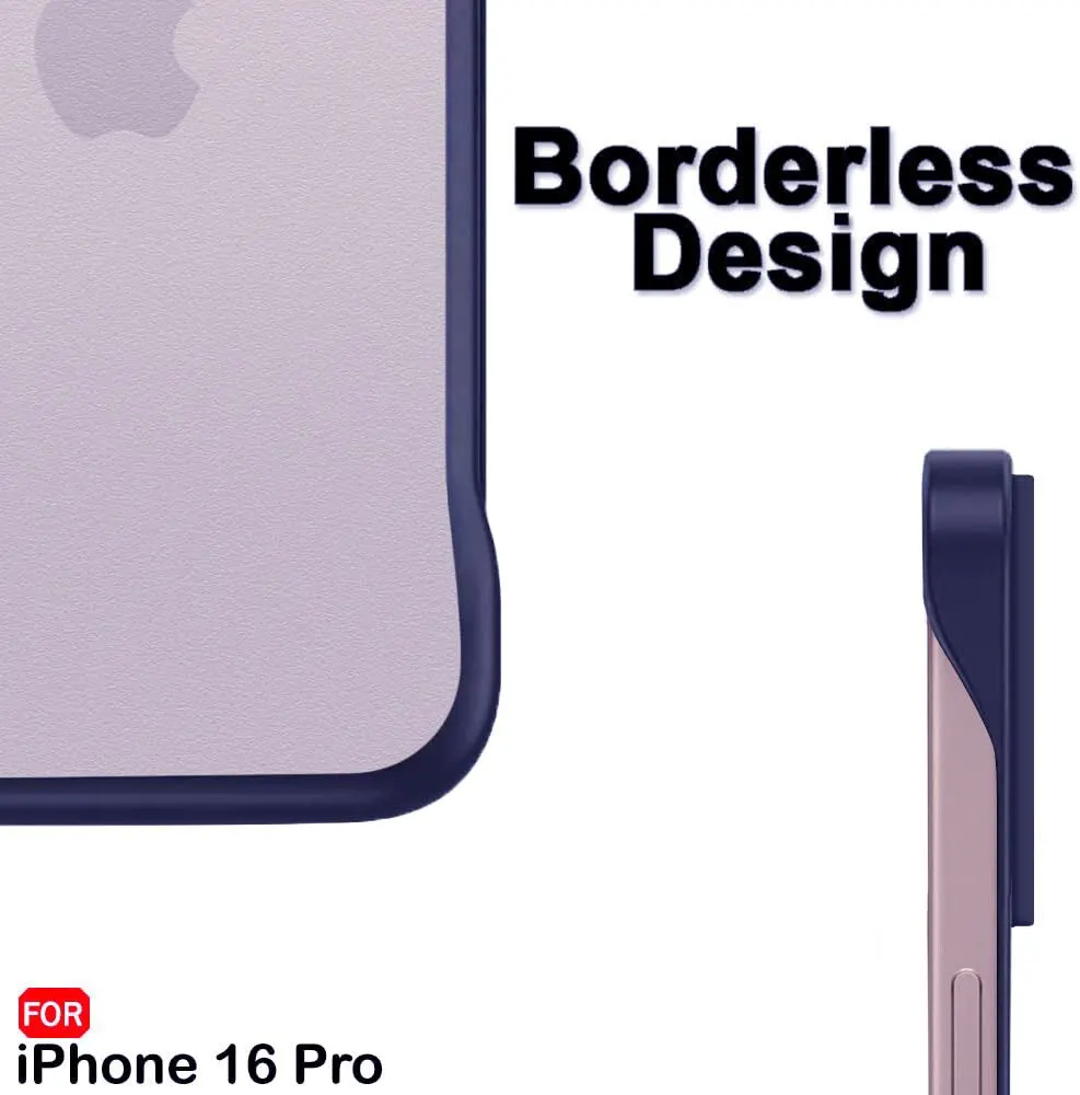 Micvir Back Cover for Apple iPhone 16 Pro (Blue, Pack of: 1) — image 4 of 5