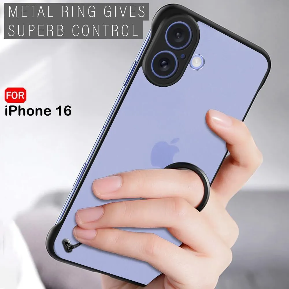 Micvir Back Cover for Apple iPhone 16 (Black, Pack of: 1) — image 3 of 5