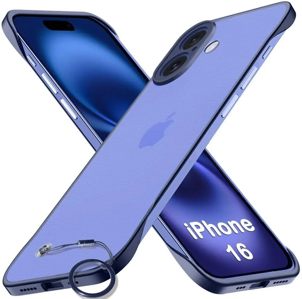Micvir Back Cover for Apple iPhone 16 (Blue, Pack of: 1)