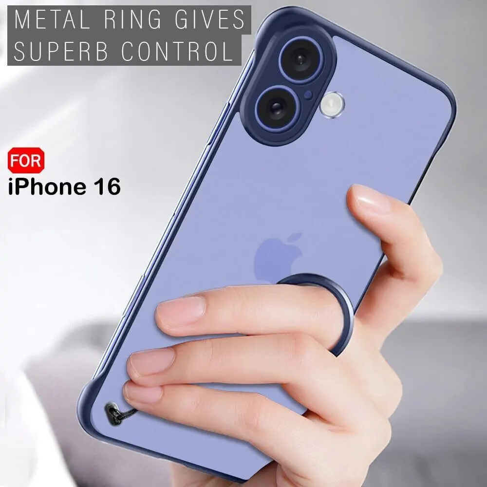 Micvir Back Cover for Apple iPhone 16 (Blue, Pack of: 1) — image 3 of 5
