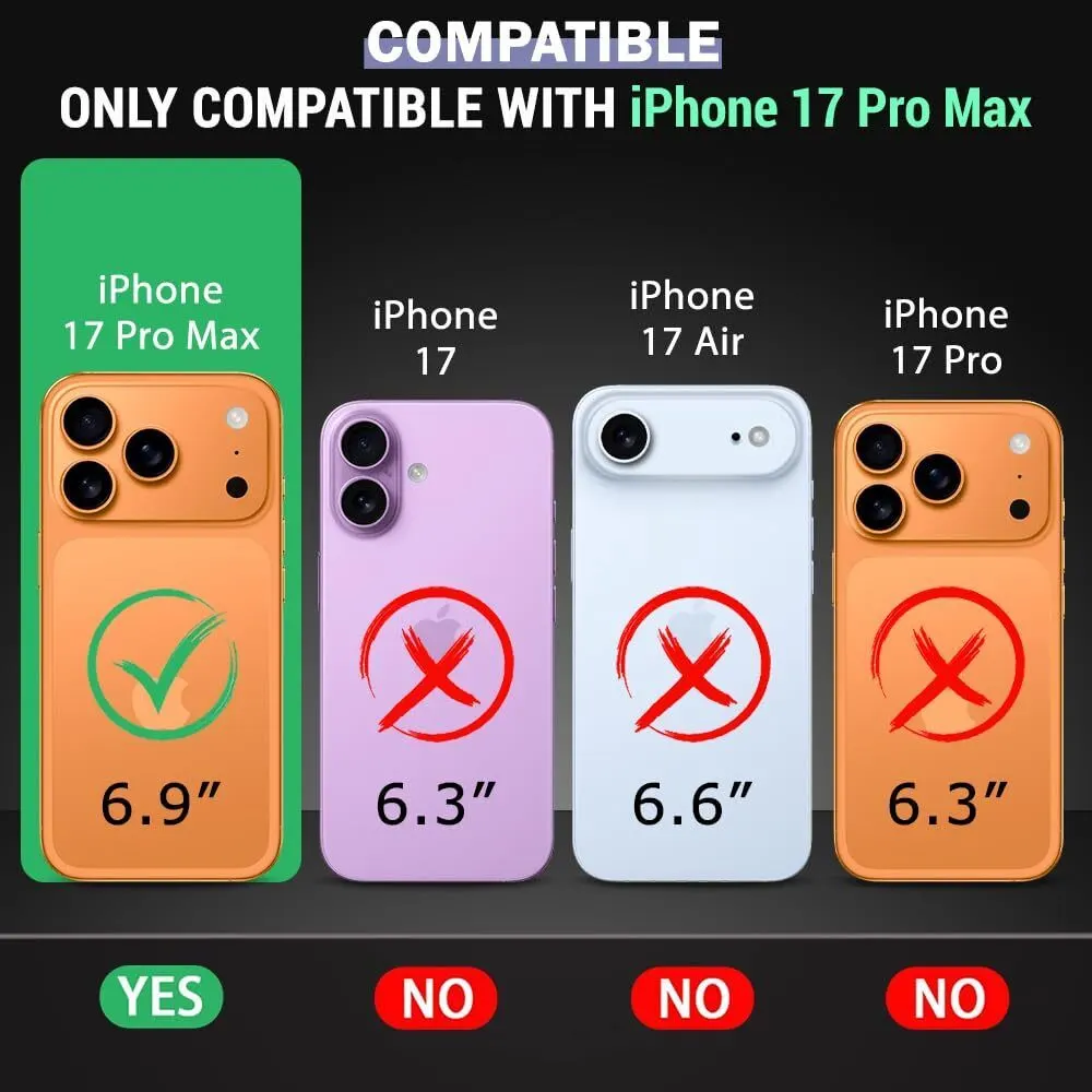 Xolia Back Cover for Apple iPhone 17 Pro Max (Black, Plastic, Pack of: 1) — image 2 of 5