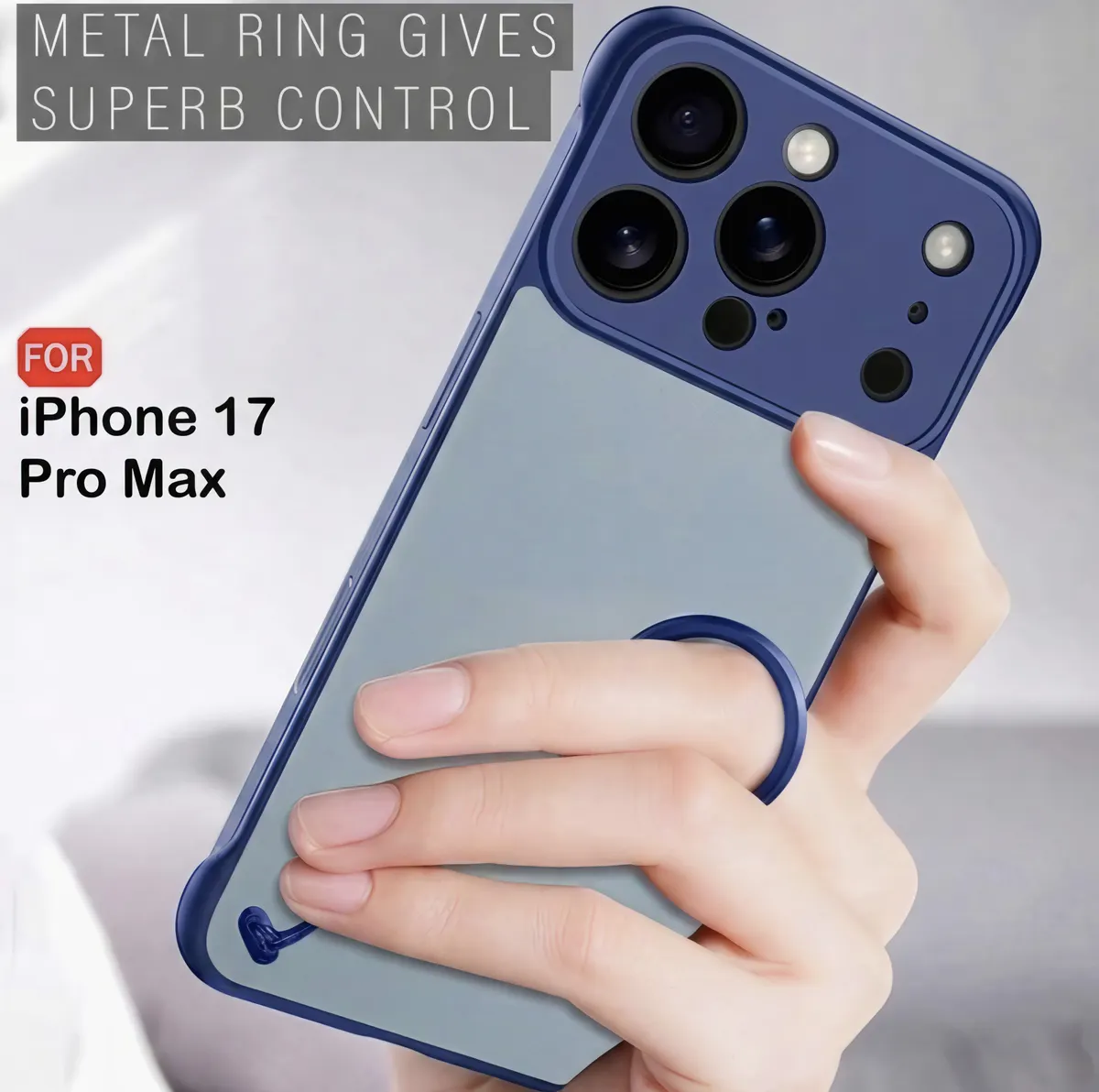 Xolia Back Cover for Apple iPhone 17 Pro Max (Blue, Plastic, Pack of: 1) — image 4 of 5