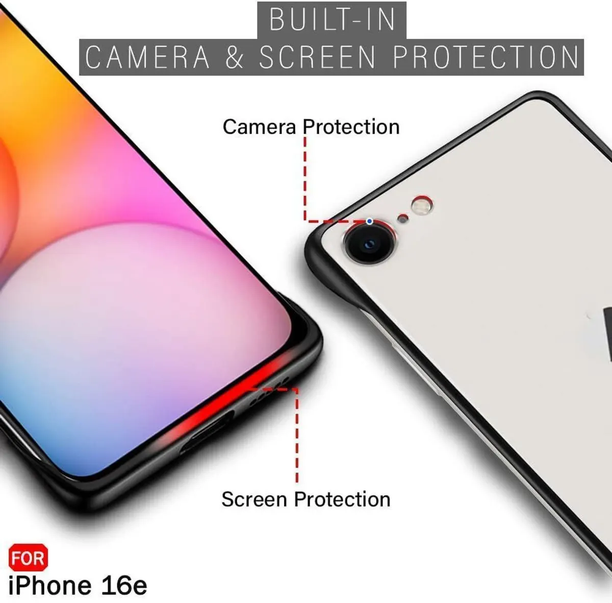 Xolia Back Cover for Apple iPhone 17e (Black, Plastic, Pack of: 1) — image 2 of 5