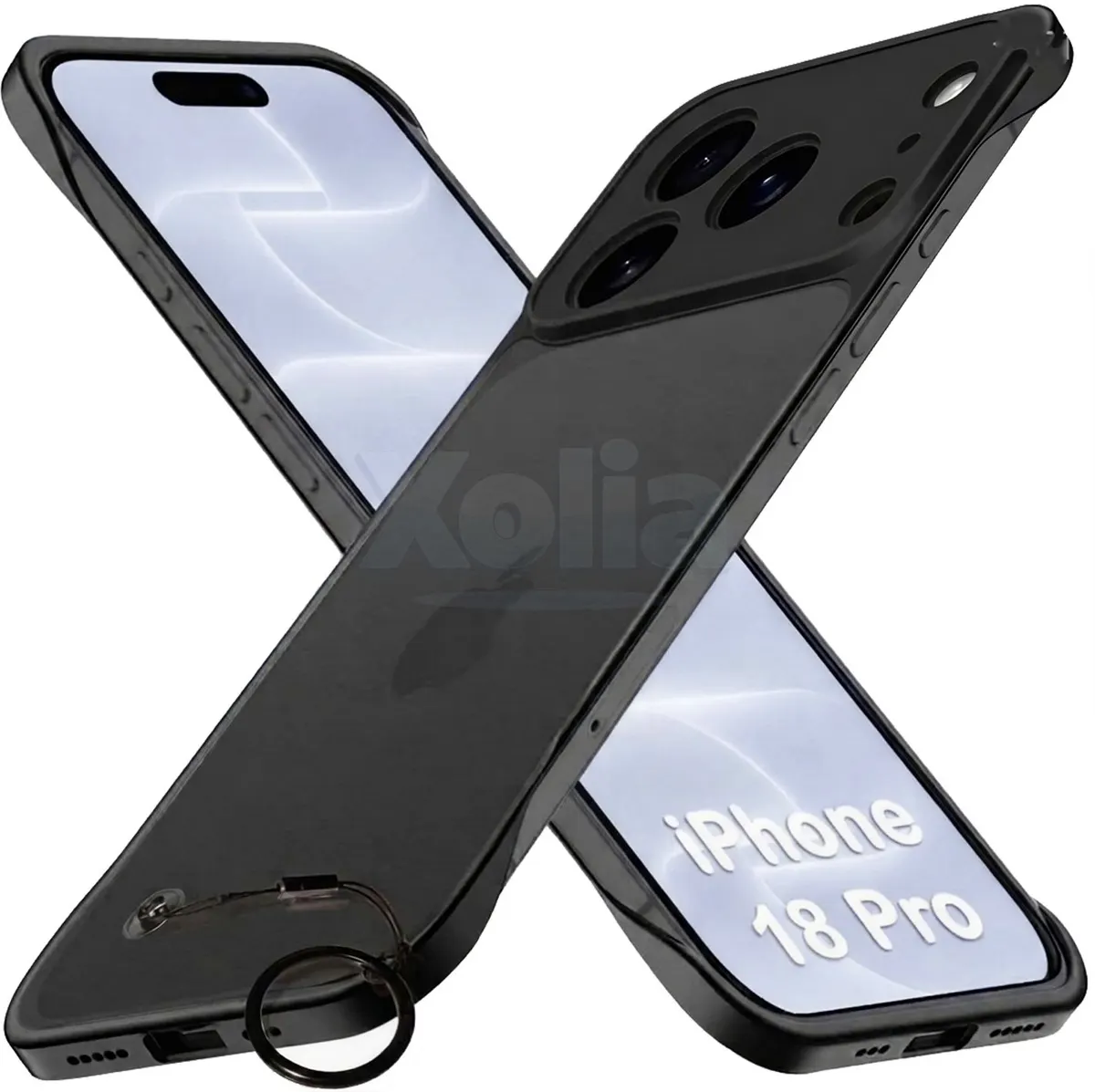 Xolia Back Cover for Apple iPhone 18 Pro (Black, Plastic, Pack of: 1)