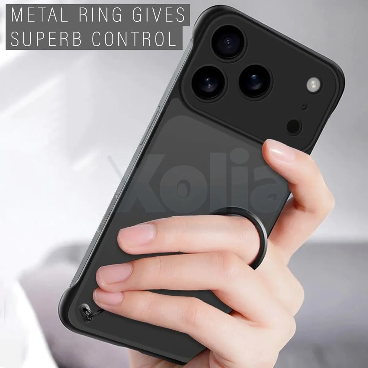 Xolia Back Cover for Apple iPhone 18 Pro (Black, Plastic, Pack of: 1) — image 4 of 5