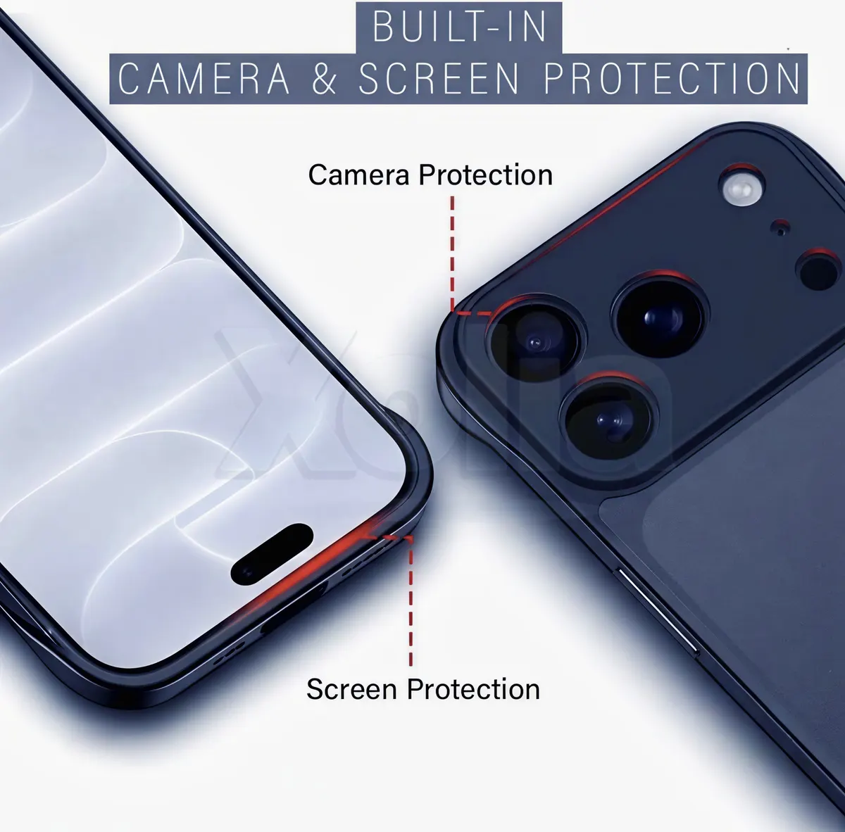 Xolia Back Cover for Apple iPhone 18 Pro (Blue, Plastic, Pack of: 1) — image 2 of 4