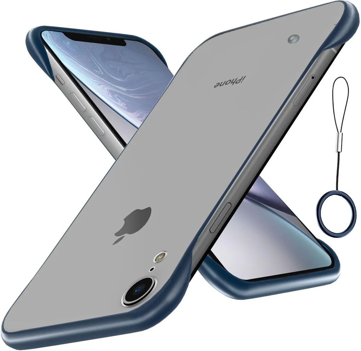 Micvir Back Cover for Apple iPhone XR (Blue, Dual Protection, Pack of: 1)
