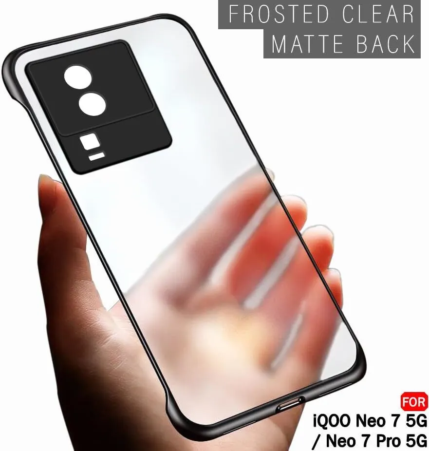Micvir Back Cover for iQOO Neo 7 5G (Black, Plastic, Pack of: 1) — image 4 of 5