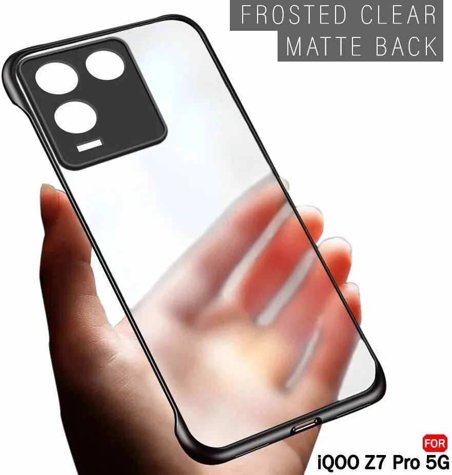 Micvir Back Cover for iQOO Z7 Pro 5G (Black, Plastic, Pack of: 1) — image 3 of 5
