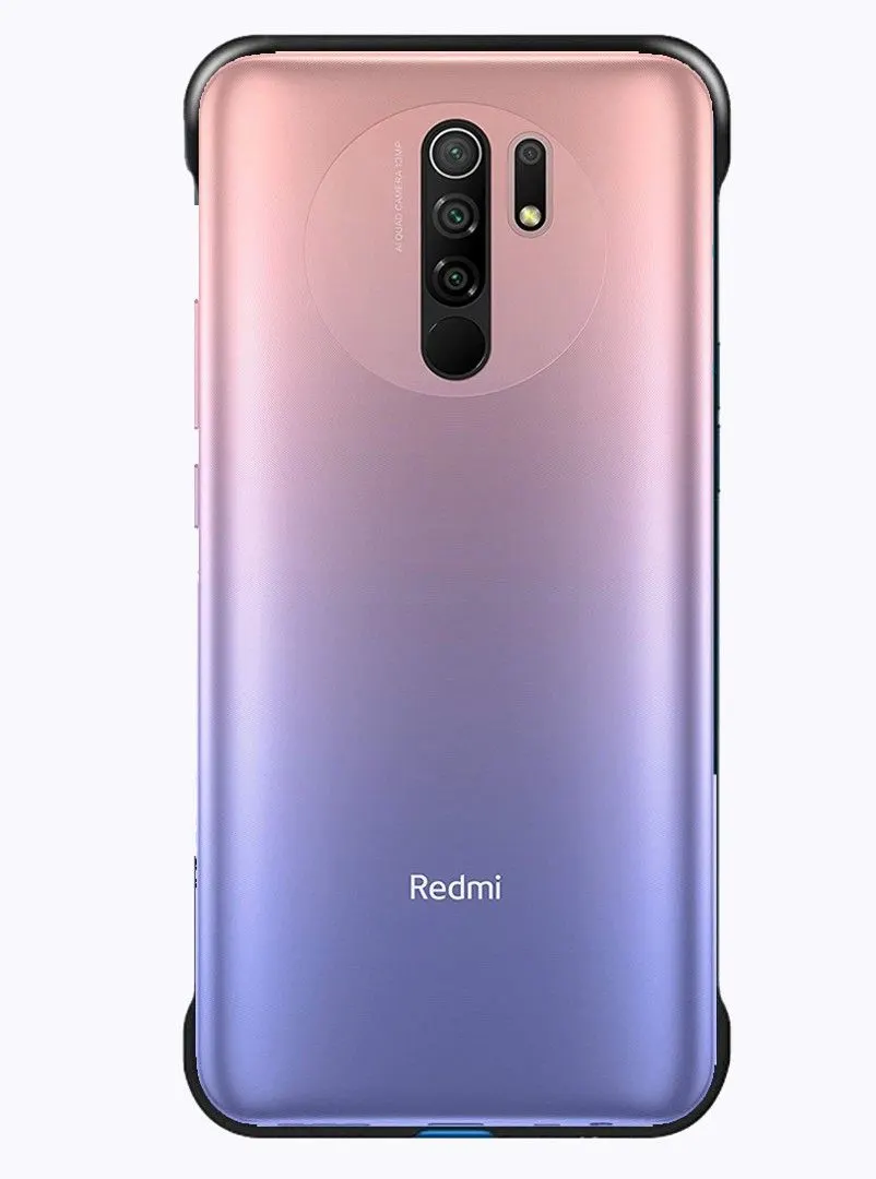 Micvir Back Cover for Poco M2, Mi Redmi 9 Prime (Black, Plastic, Pack of: 1)