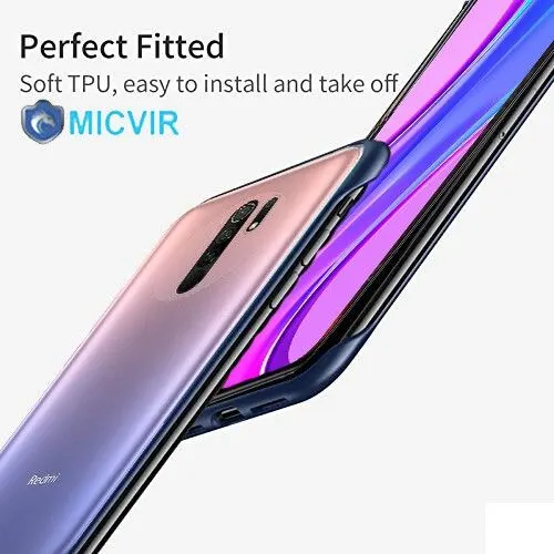 Micvir Back Cover for Poco M2, Mi Redmi 9 Prime (Blue, Plastic, Pack of: 1) — image 5 of 5