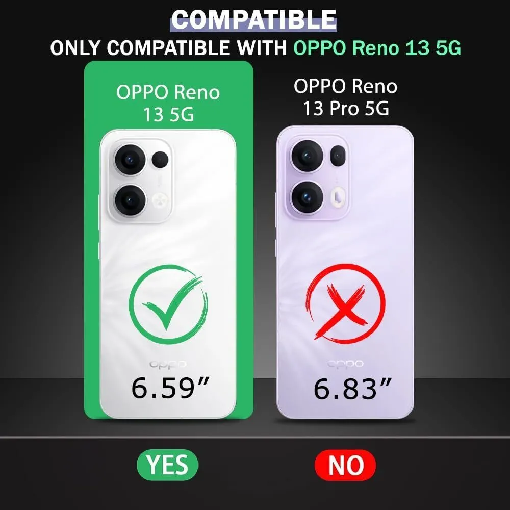 Xolia Back Cover for Oppo Reno 13 5G (Black, Plastic, Pack of: 1) — image 2 of 5