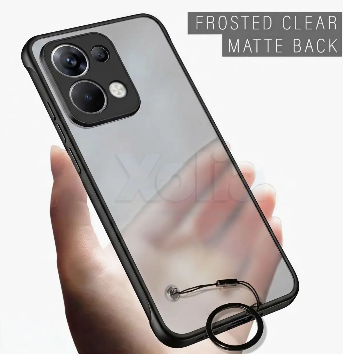 Xolia Back Cover for Oppo Reno 13 5G (Black, Plastic, Pack of: 1) — image 4 of 5