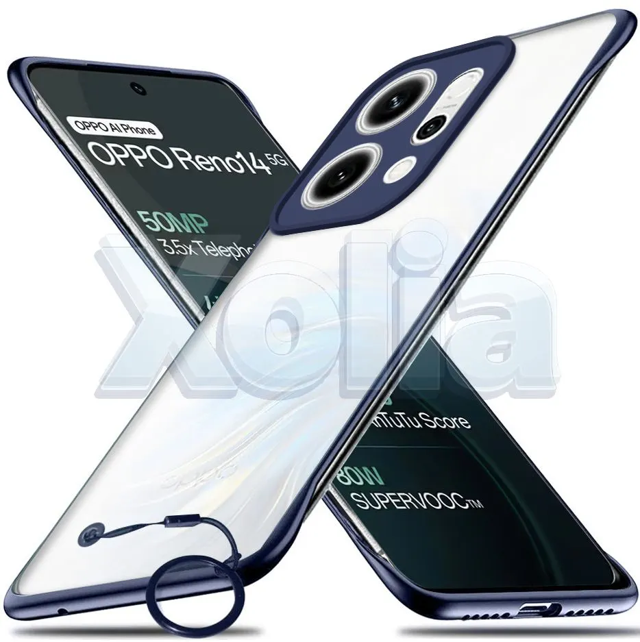 Xolia Back Cover for Oppo Reno 14 Pro 5G (Blue, Polycarbonate, Pack of: 1)