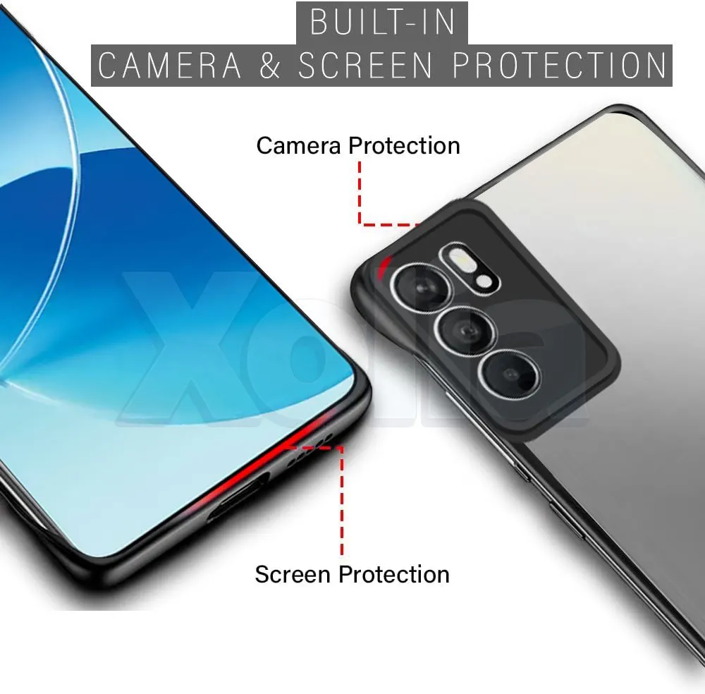 Xolia Back Cover for Oppo Reno 6 5G (Black, Plastic, Pack of: 1) — image 2 of 5