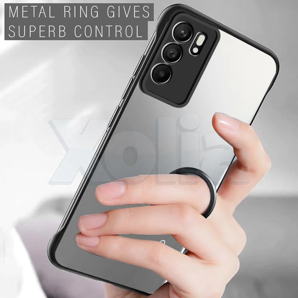 Xolia Back Cover for Oppo Reno 6 5G (Black, Plastic, Pack of: 1) — image 3 of 5
