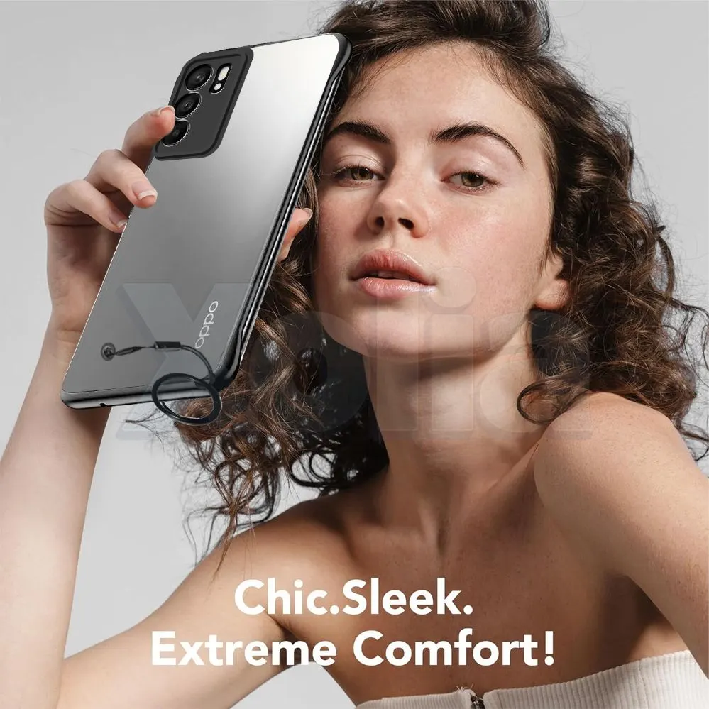 Xolia Back Cover for Oppo Reno 6 5G (Black, Plastic, Pack of: 1) — image 4 of 5
