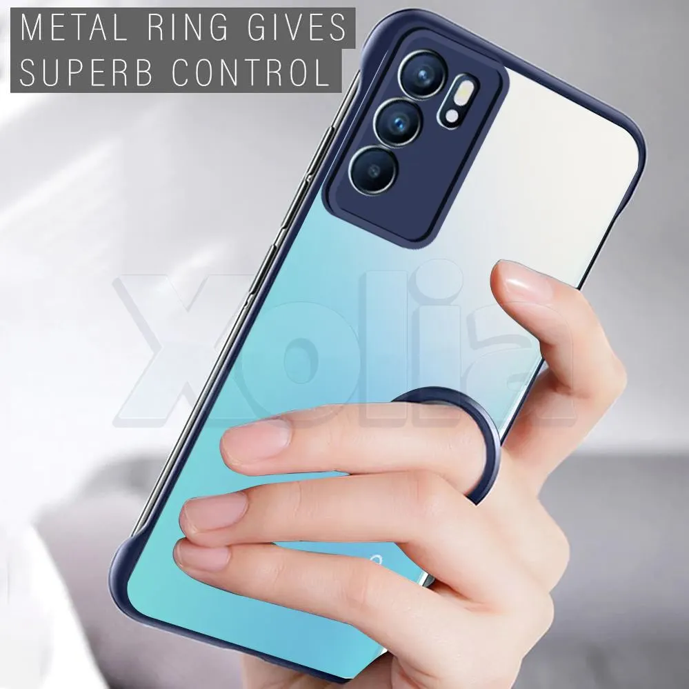 Xolia Back Cover for Oppo Reno 6 5G (Blue, Plastic, Pack of: 1) — image 3 of 5