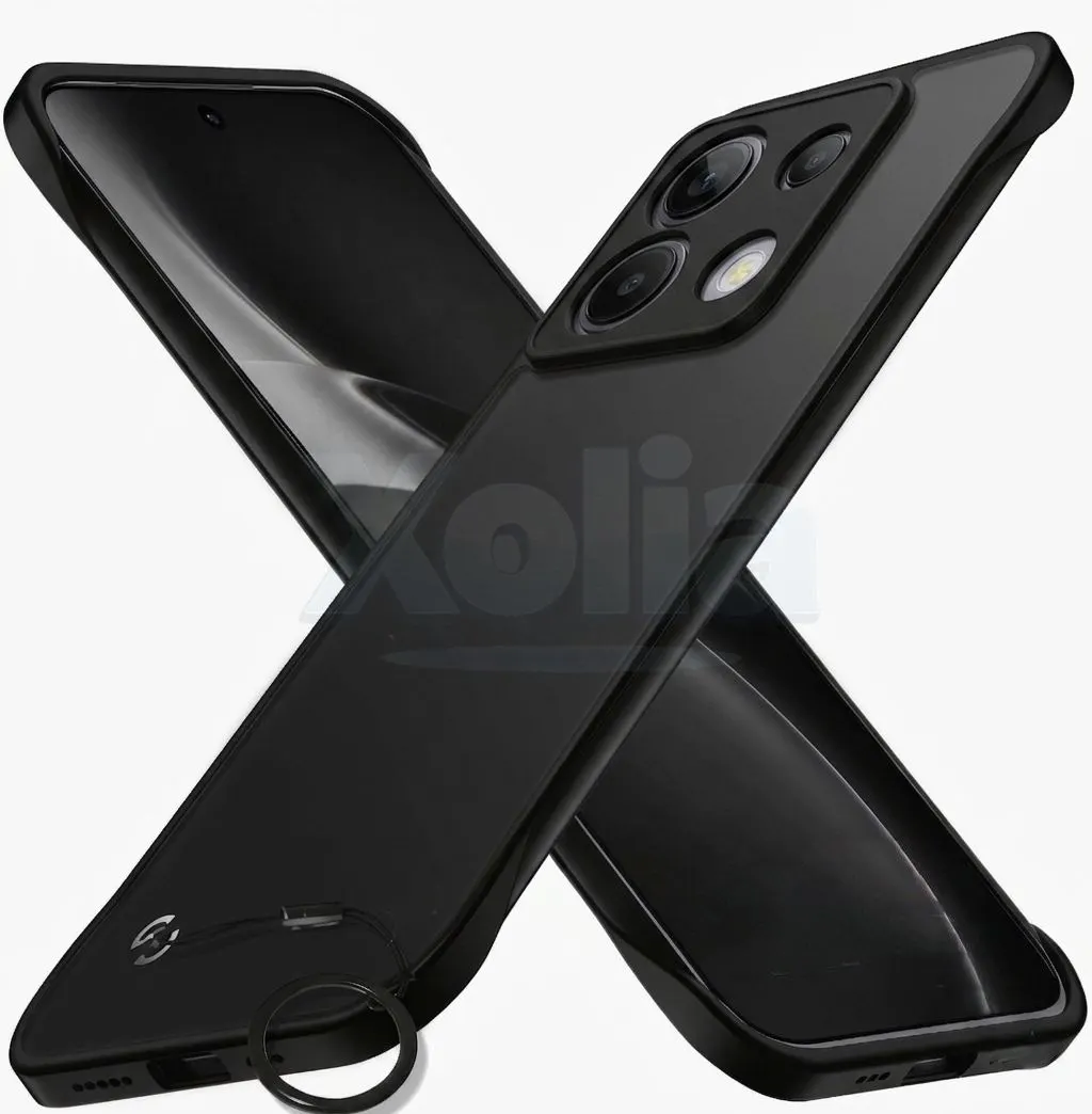Xolia Back Cover for Poco X6 5G (Black, Plastic, Pack of: 1)