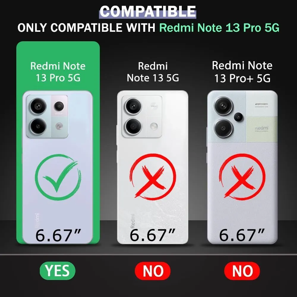 Xolia Back Cover for Redmi Note 13 Pro 5G (Black, Plastic, Pack of: 1) — image 2 of 5