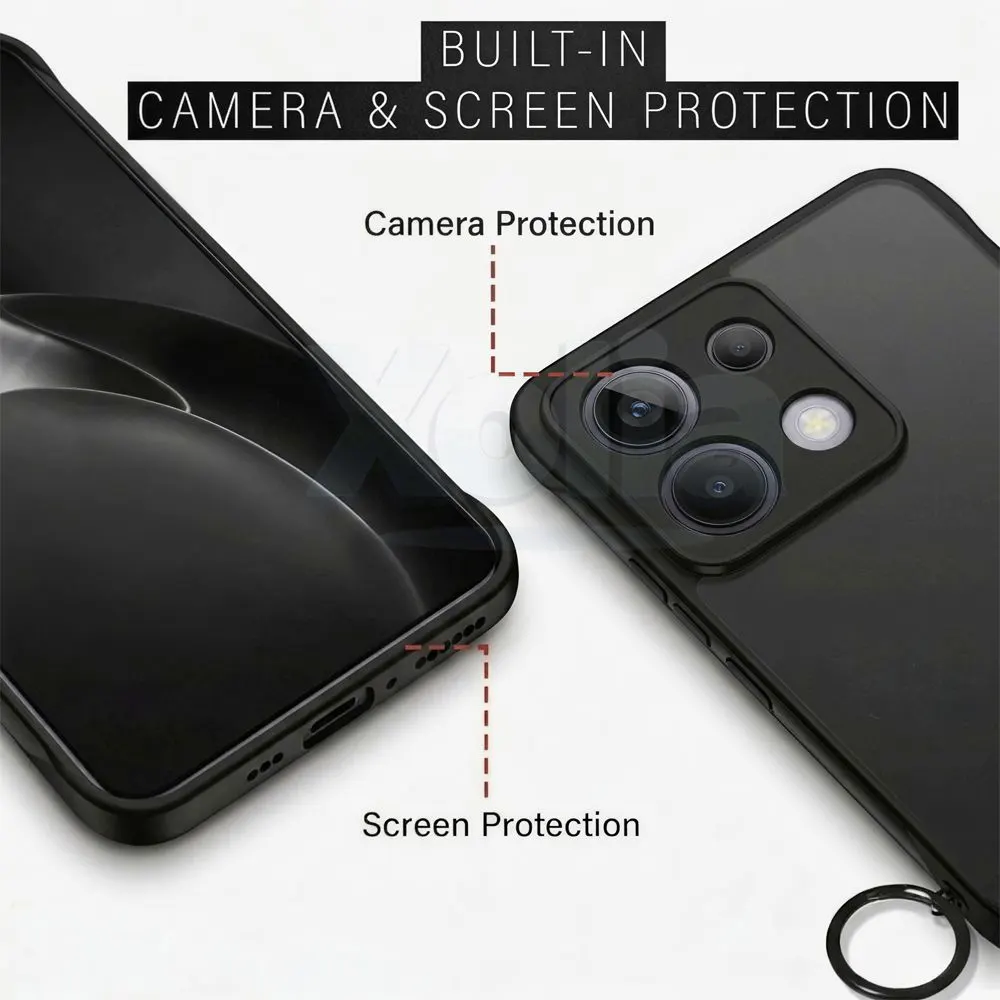 Xolia Back Cover for Redmi Note 13 Pro 5G (Black, Plastic, Pack of: 1) — image 3 of 5