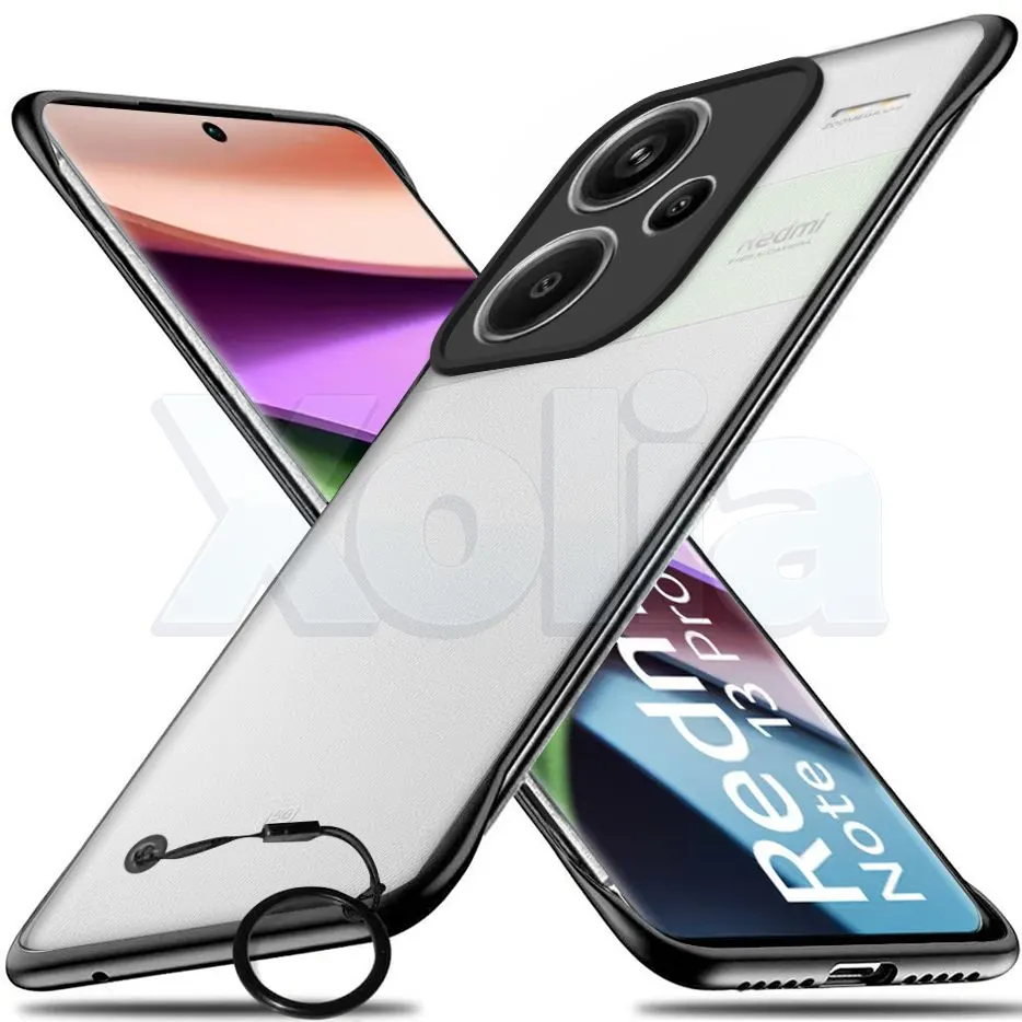 Xolia Back Cover for Redmi Note 13 Pro Plus 5G (Black, Plastic, Pack of: 1)