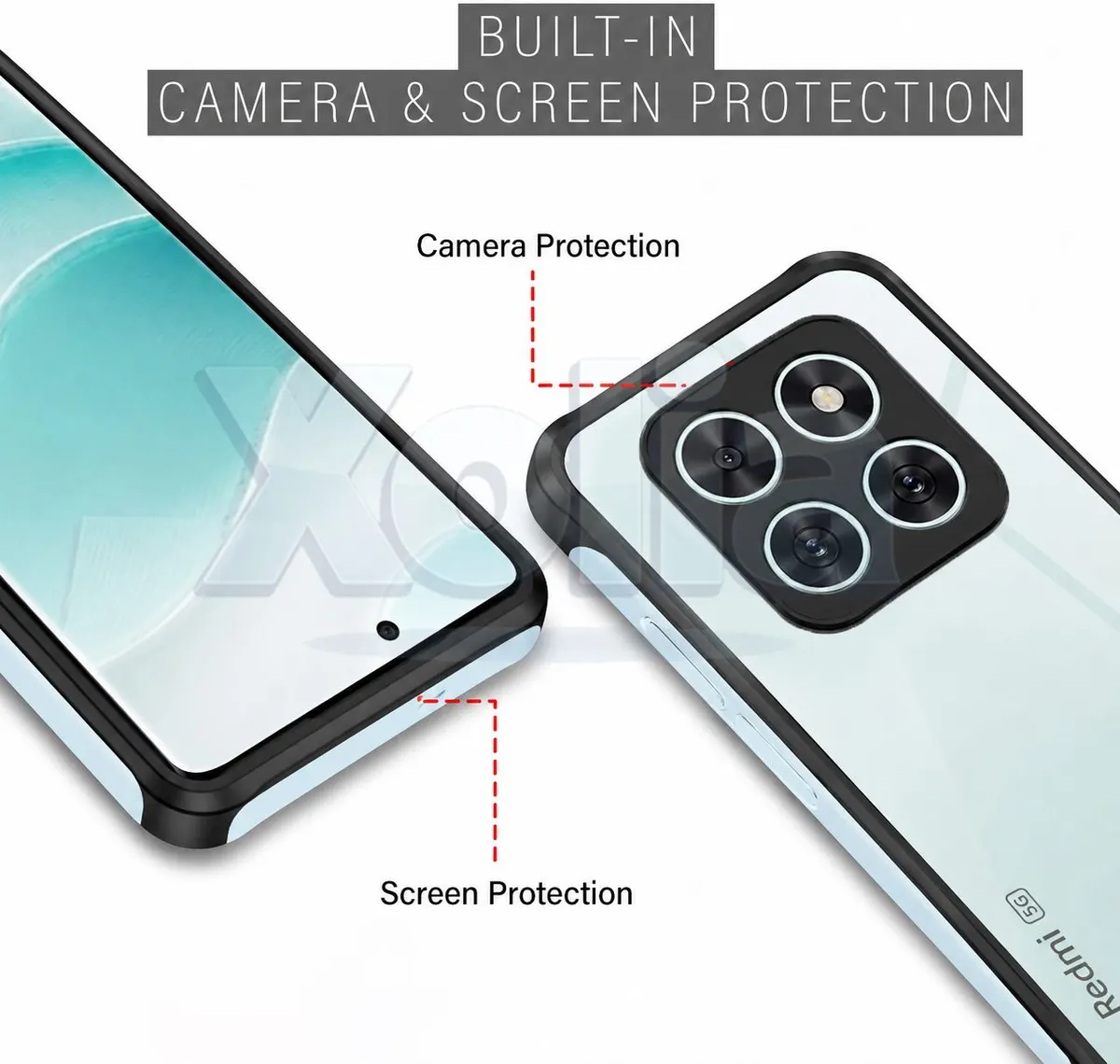 Xolia Back Cover for Redmi Note 14 Pro+ Plus 5G (Black, Plastic, Pack of: 1) — image 3 of 5