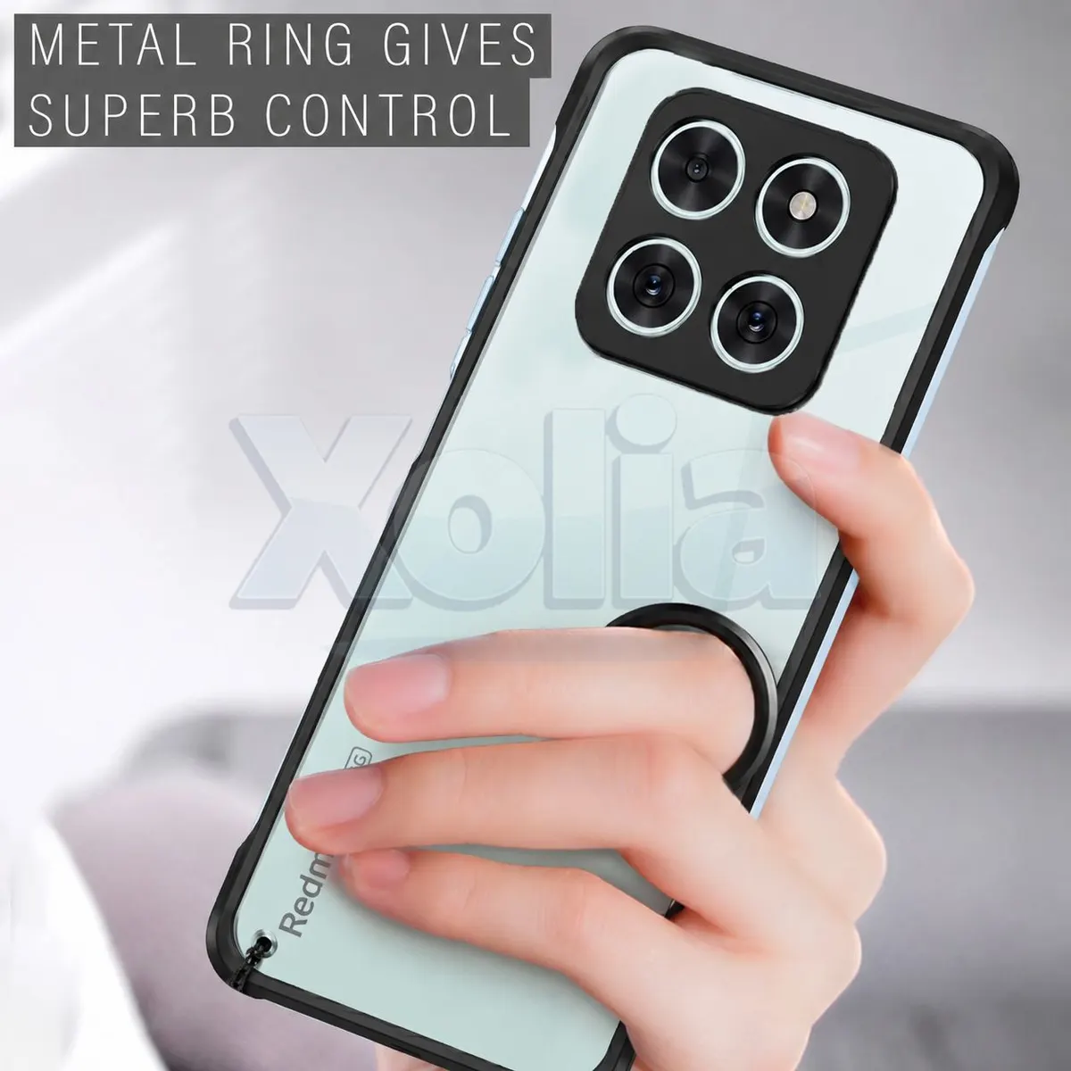 Xolia Back Cover for Redmi Note 14 Pro+ Plus 5G (Black, Plastic, Pack of: 1) — image 5 of 5