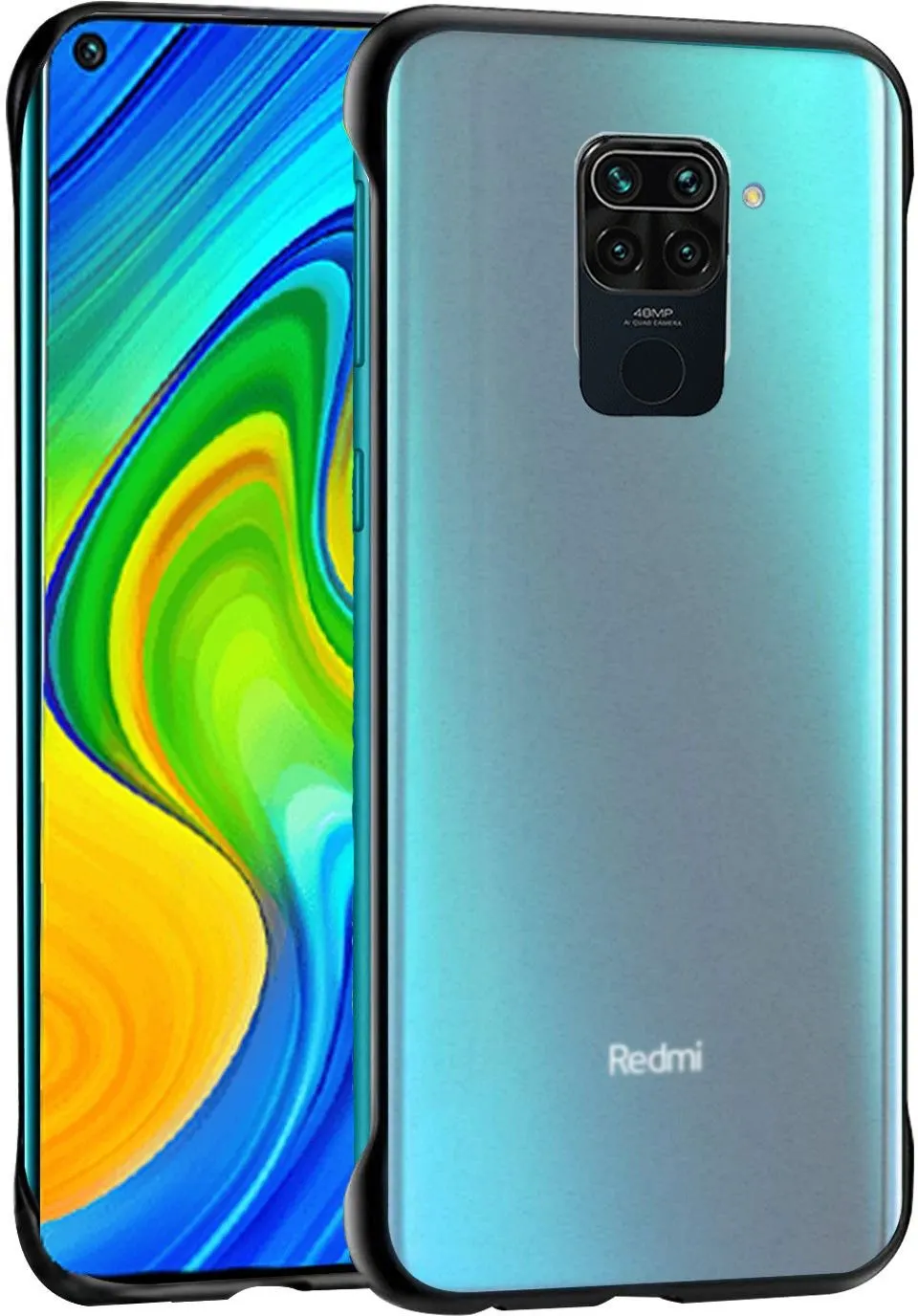 Micvir Back Cover for Mi Redmi Note 9 (Green, Camera Bump Protector, Plastic, Pack of: 1)