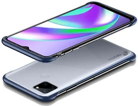 Micvir Back Cover for Realme Narzo 20, Realme C12, Realme Narzo 30A (Transparent, Blue, Dual Protection, Pack of: 1) — image 2 of 5