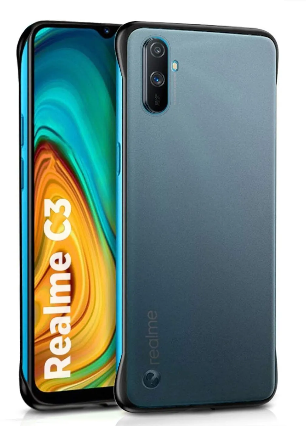 Micvir Back Cover for Realme C3 (Black, Camera Bump Protector, Pack of: 1) — image 2 of 4