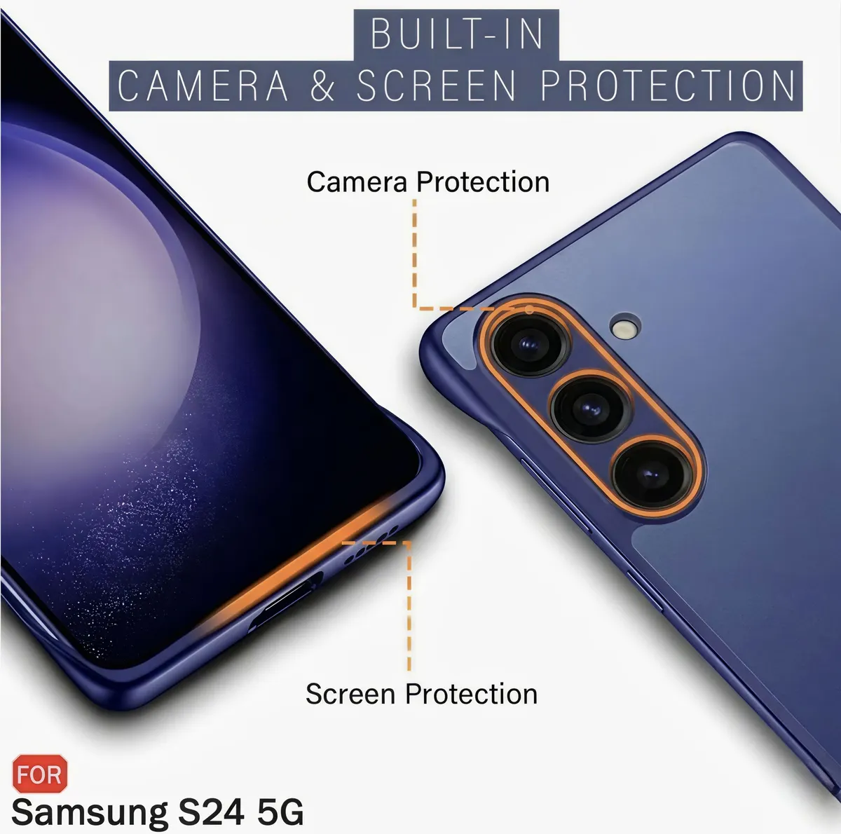 Xolia Back Cover for Samsung Galaxy S24 5G (Blue, Plastic, Pack of: 1) — image 3 of 5