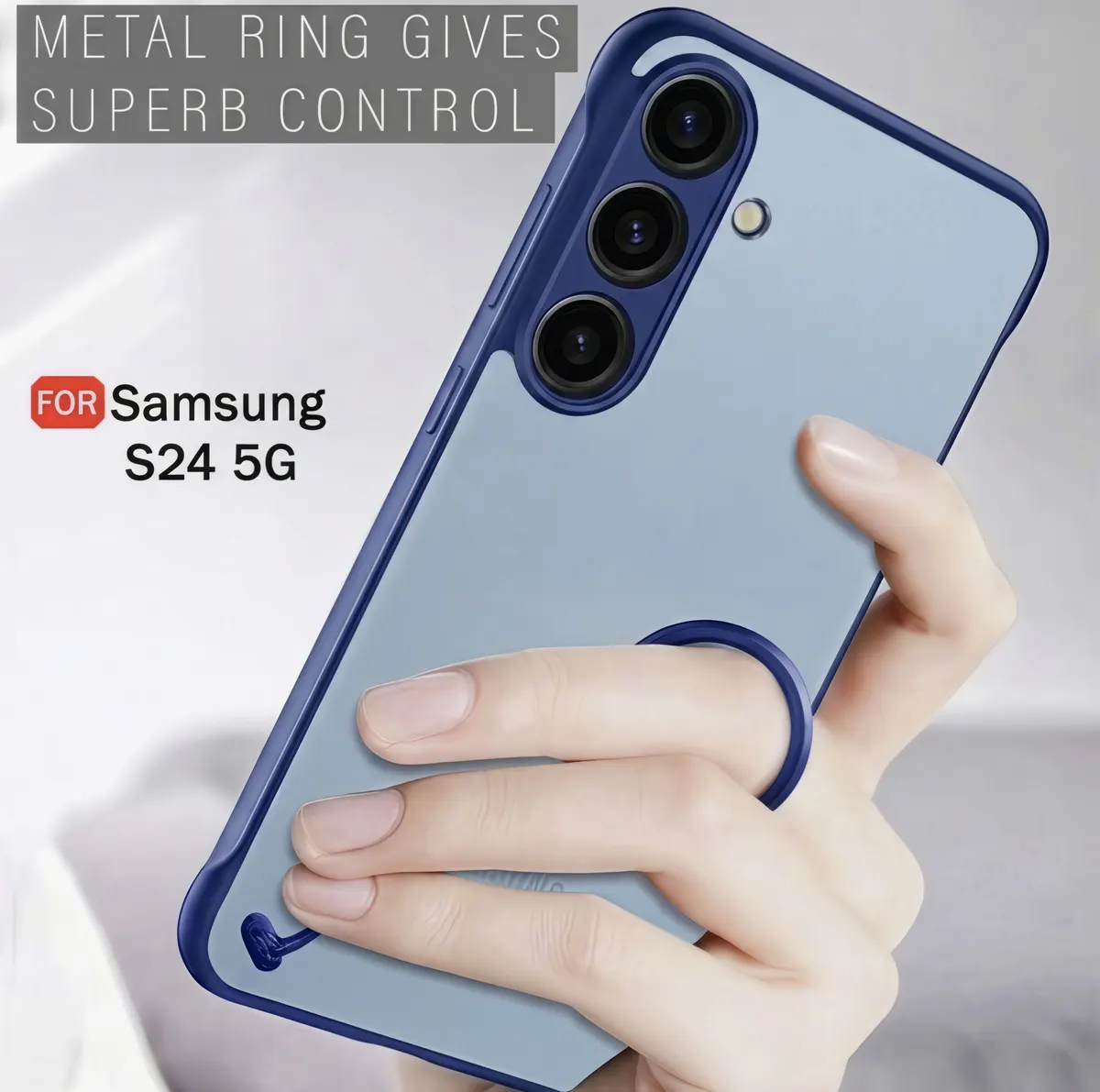 Xolia Back Cover for Samsung Galaxy S24 5G (Blue, Plastic, Pack of: 1) — image 4 of 5
