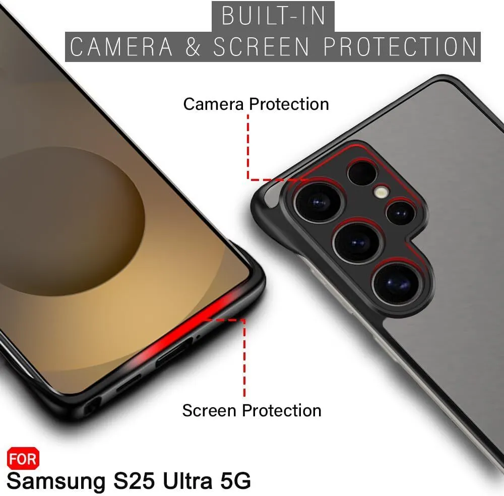 Xolia Back Cover for Samsung Galaxy S25 Ultra 5G (Black, Plastic, Pack of: 1) — image 3 of 5