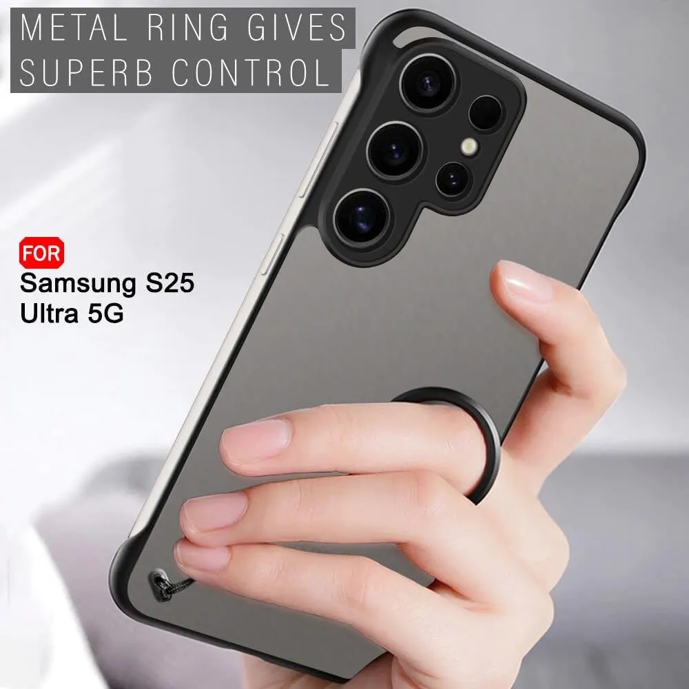 Xolia Back Cover for Samsung Galaxy S25 Ultra 5G (Black, Plastic, Pack of: 1) — image 4 of 5
