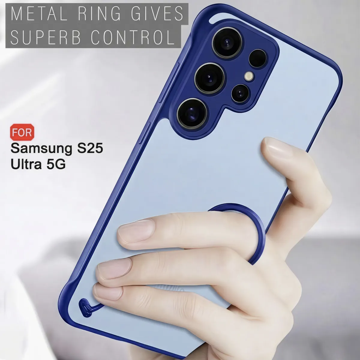 Xolia Back Cover for Samsung Galaxy S25 Ultra 5G (Blue, Plastic, Pack of: 1) — image 4 of 5