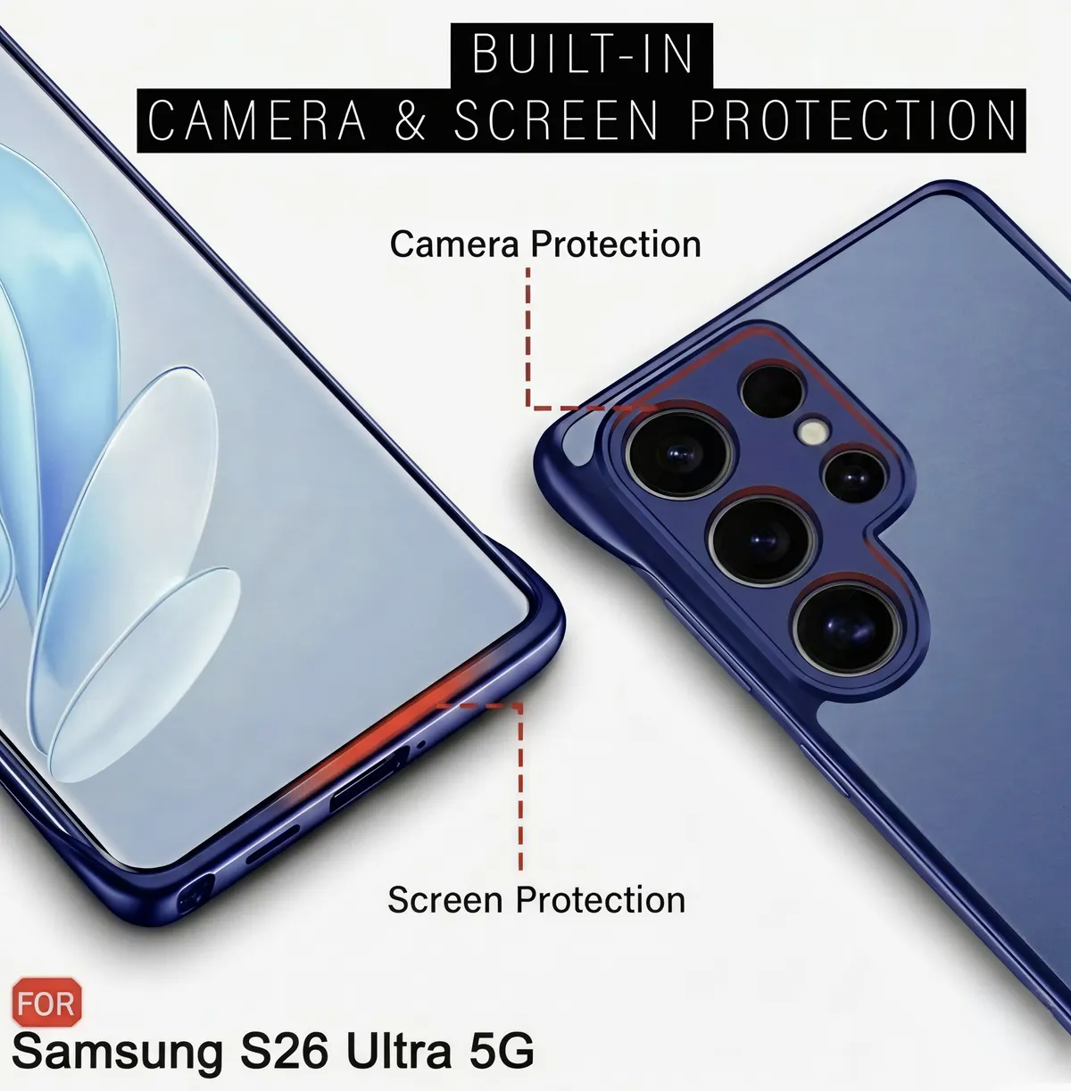 Xolia Back Cover for Samsung Galaxy S26 Ultra 5G (Blue, Plastic, Pack of: 1) — image 3 of 5