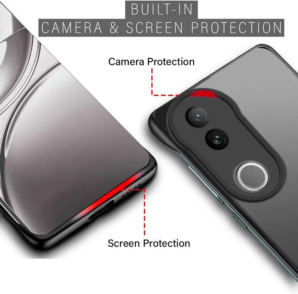 Micvir Back Cover for Vivo T4R 5G (Black, Plastic, Pack of: 1) — image 4 of 5