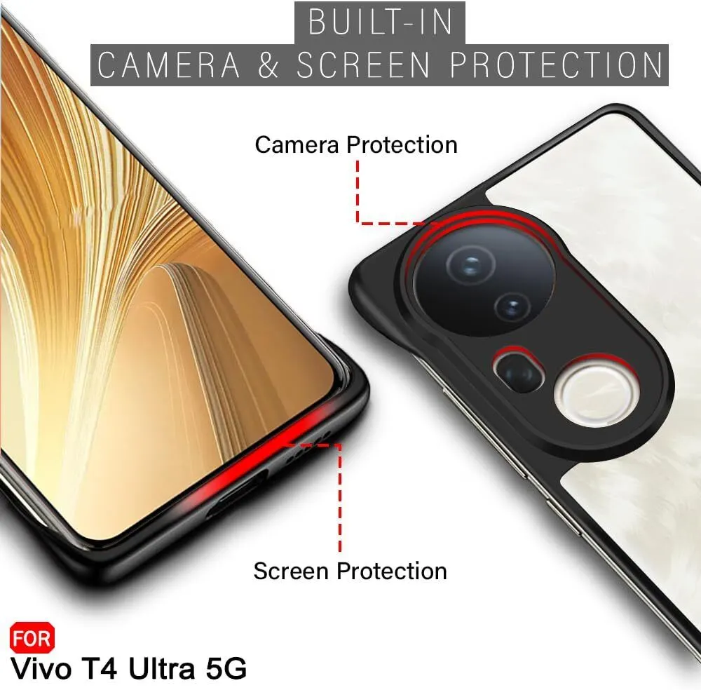 Micvir Back Cover for Vivo T4 Ultra 5G (Black, Plastic, Pack of: 1) — image 3 of 5