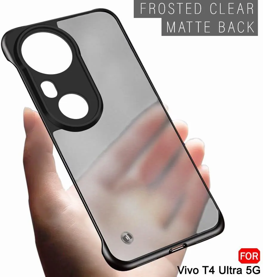 Micvir Back Cover for Vivo T4 Ultra 5G (Black, Plastic, Pack of: 1) — image 5 of 5