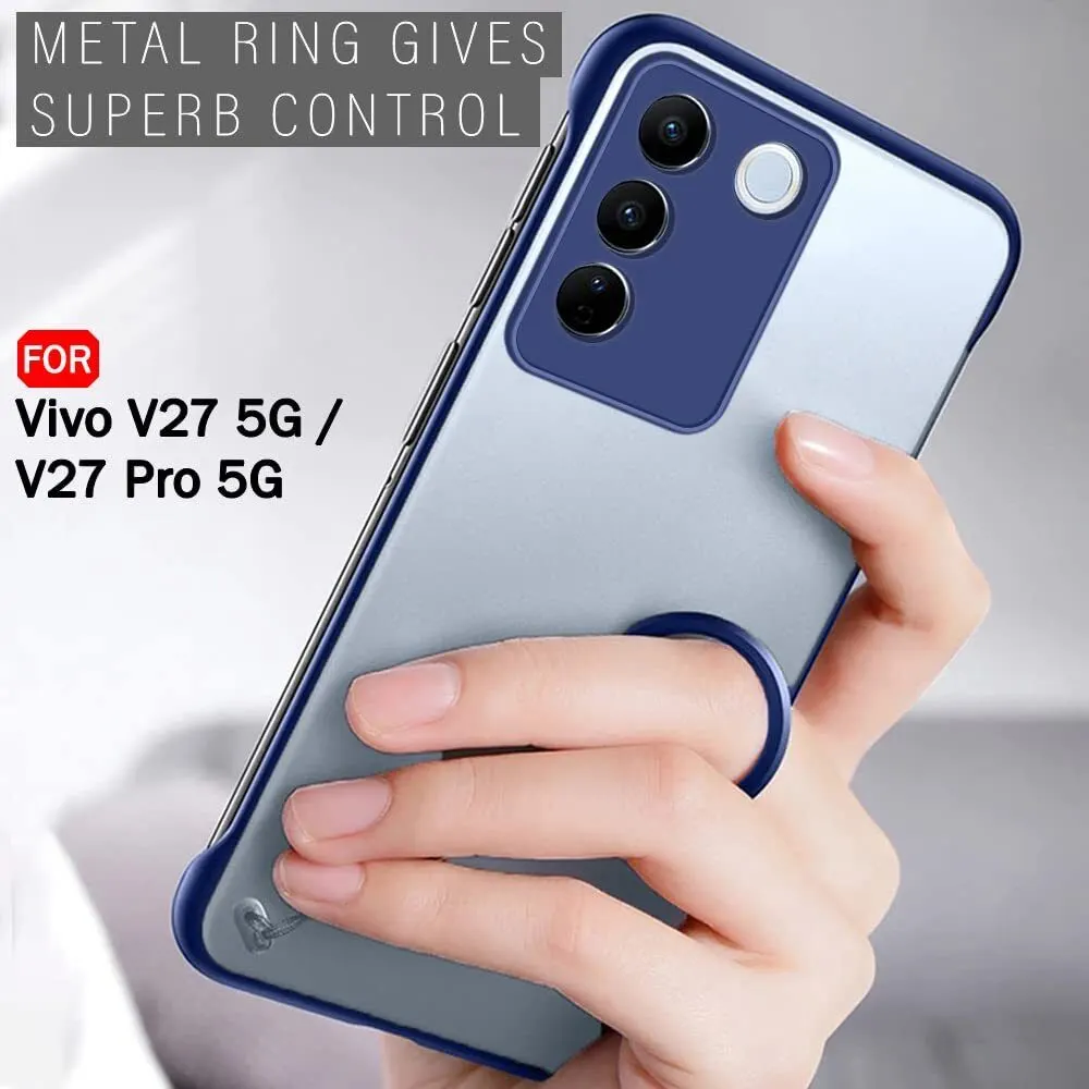 Micvir Back Cover for Vivo V27 Pro 5G (Blue, Dual Protection, Plastic, Pack of: 1) — image 3 of 5