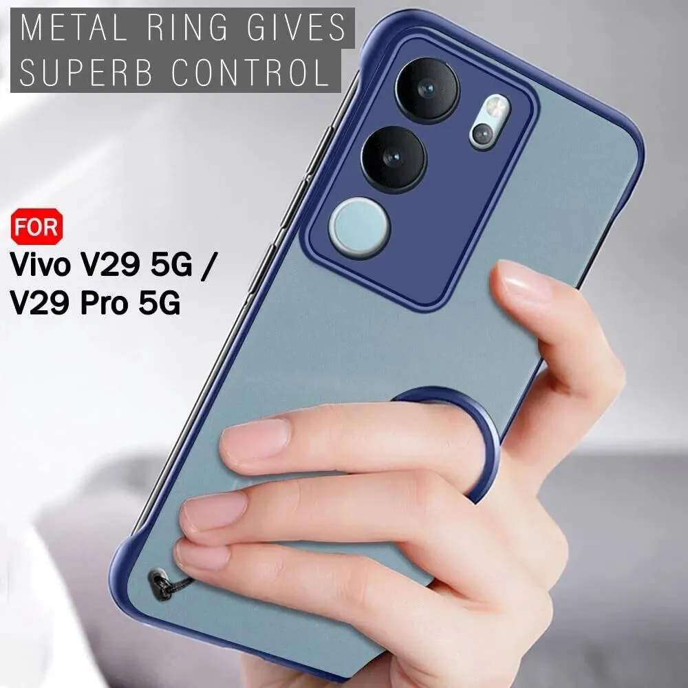 Micvir Back Cover for Vivo V29 Pro 5G (Blue, Plastic, Pack of: 1) — image 2 of 5