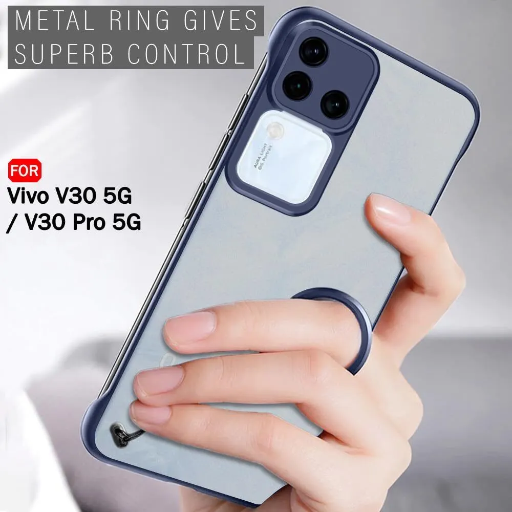 Micvir Back Cover for Vivo V30 Pro 5G (Blue, Plastic, Pack of: 1) — image 2 of 5