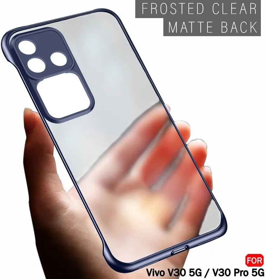 Micvir Back Cover for Vivo V30 5G (Blue, Plastic, Pack of: 1) — image 4 of 4