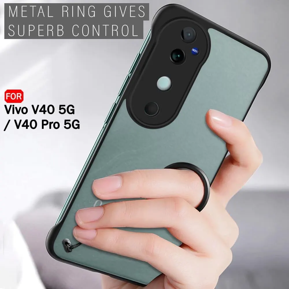Micvir Back Cover for vivo V40 Pro 5G (Black, Plastic, Pack of: 1) — image 3 of 5