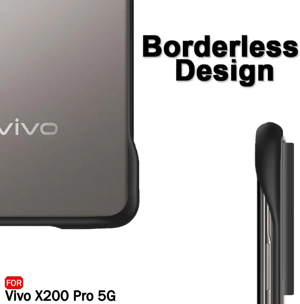 Micvir Back Cover for Vivo X200 Pro 5G (Black, Plastic, Pack of: 1) — image 4 of 5