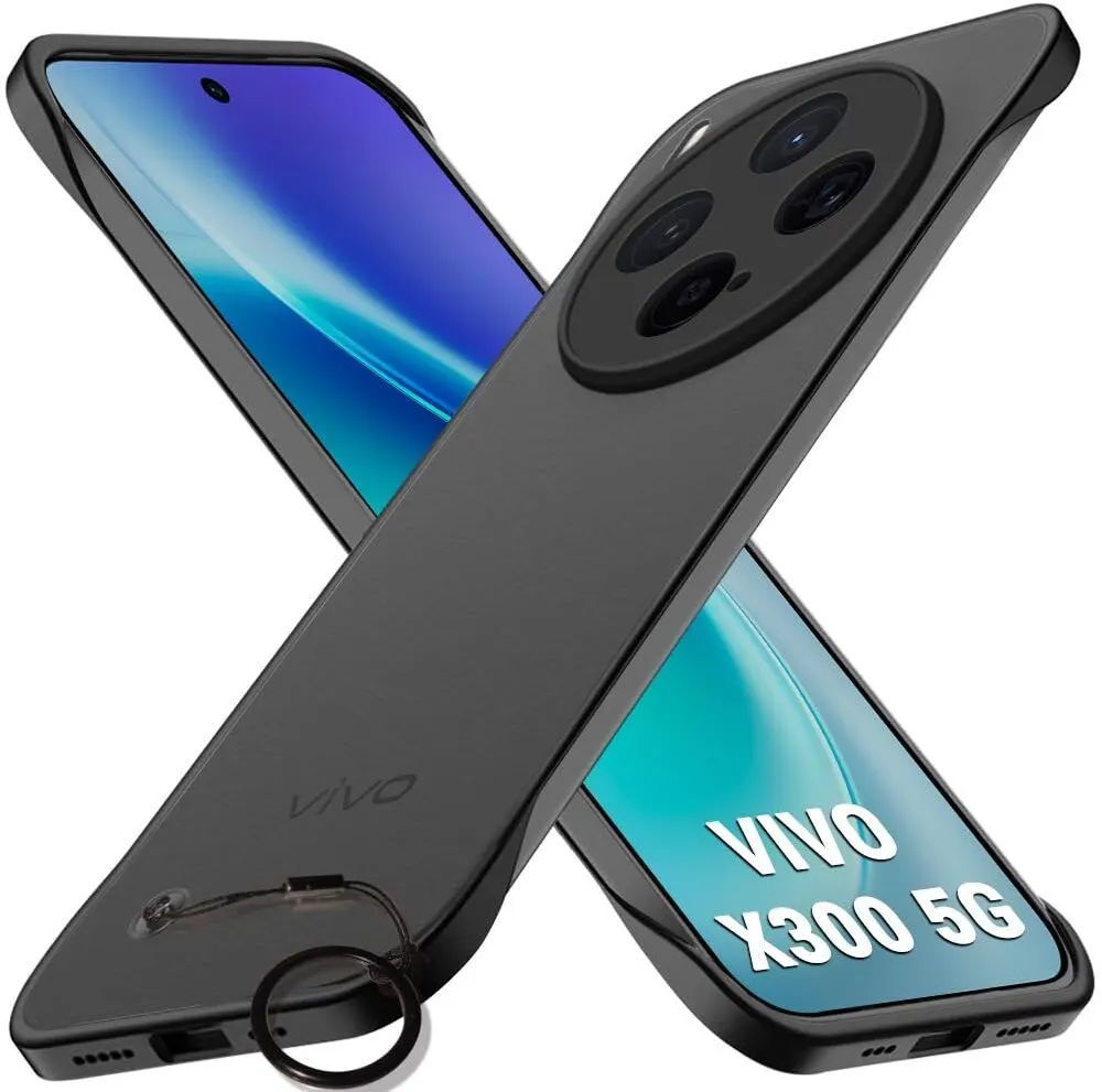 Xolia Back Cover for Vivo X300 5G (Black, Plastic, Pack of: 1)